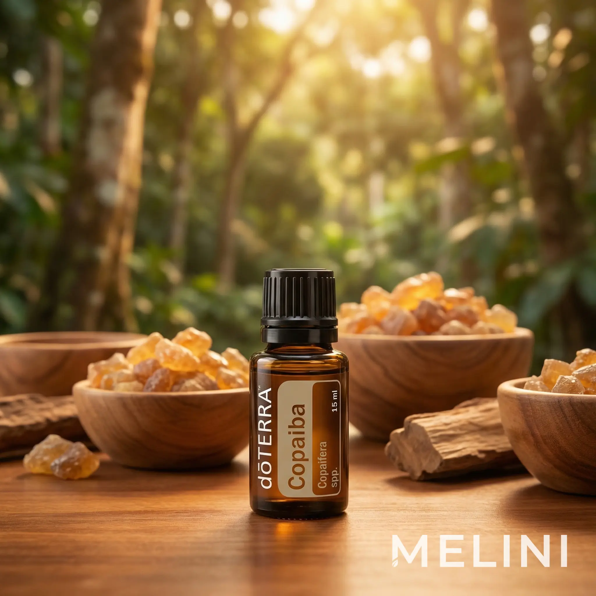 dōTERRA Copaiba Oil 15 ml — alternate view of the bottle and packaging