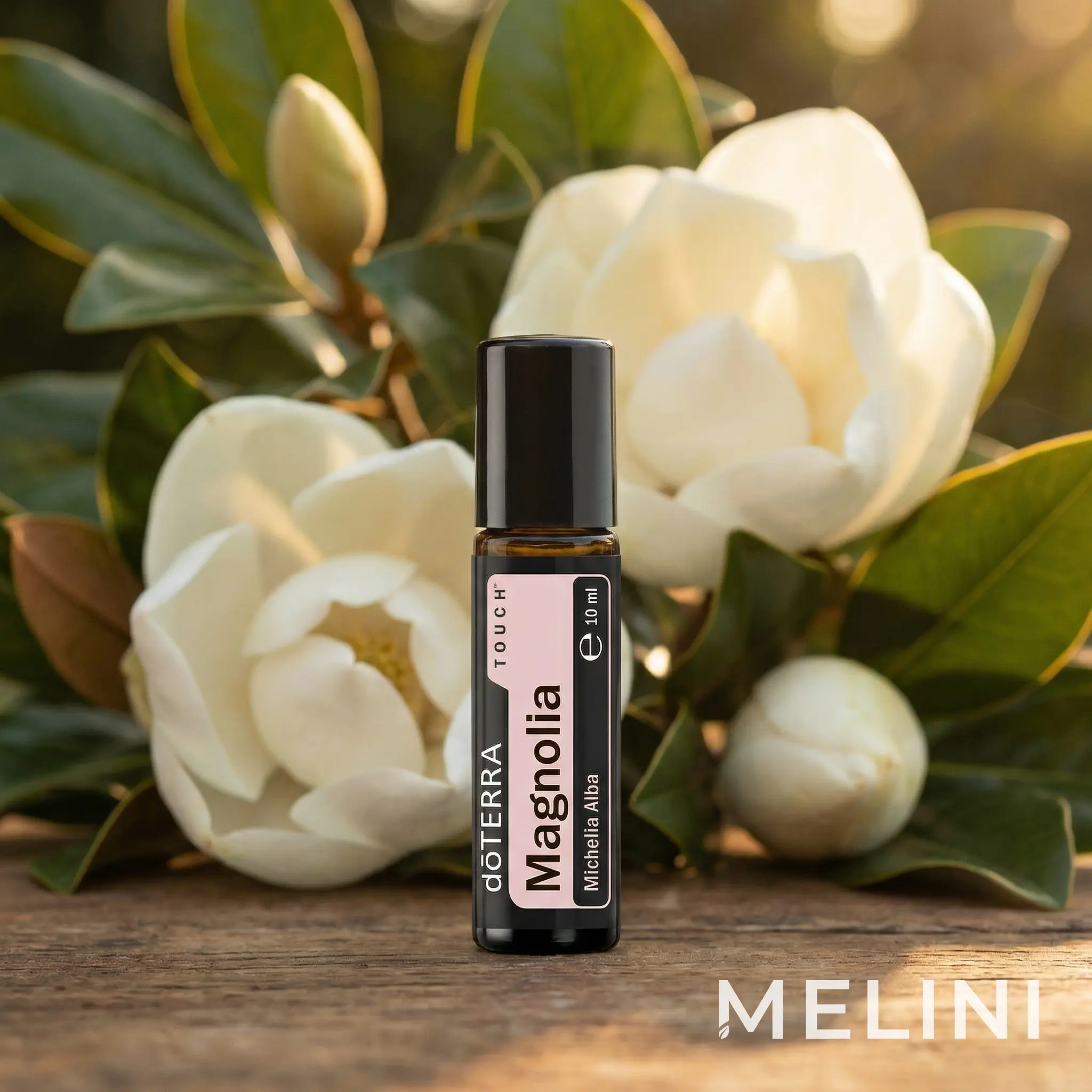dōTERRA Magnolia Touch 10 ml — alternate view of the bottle and packaging