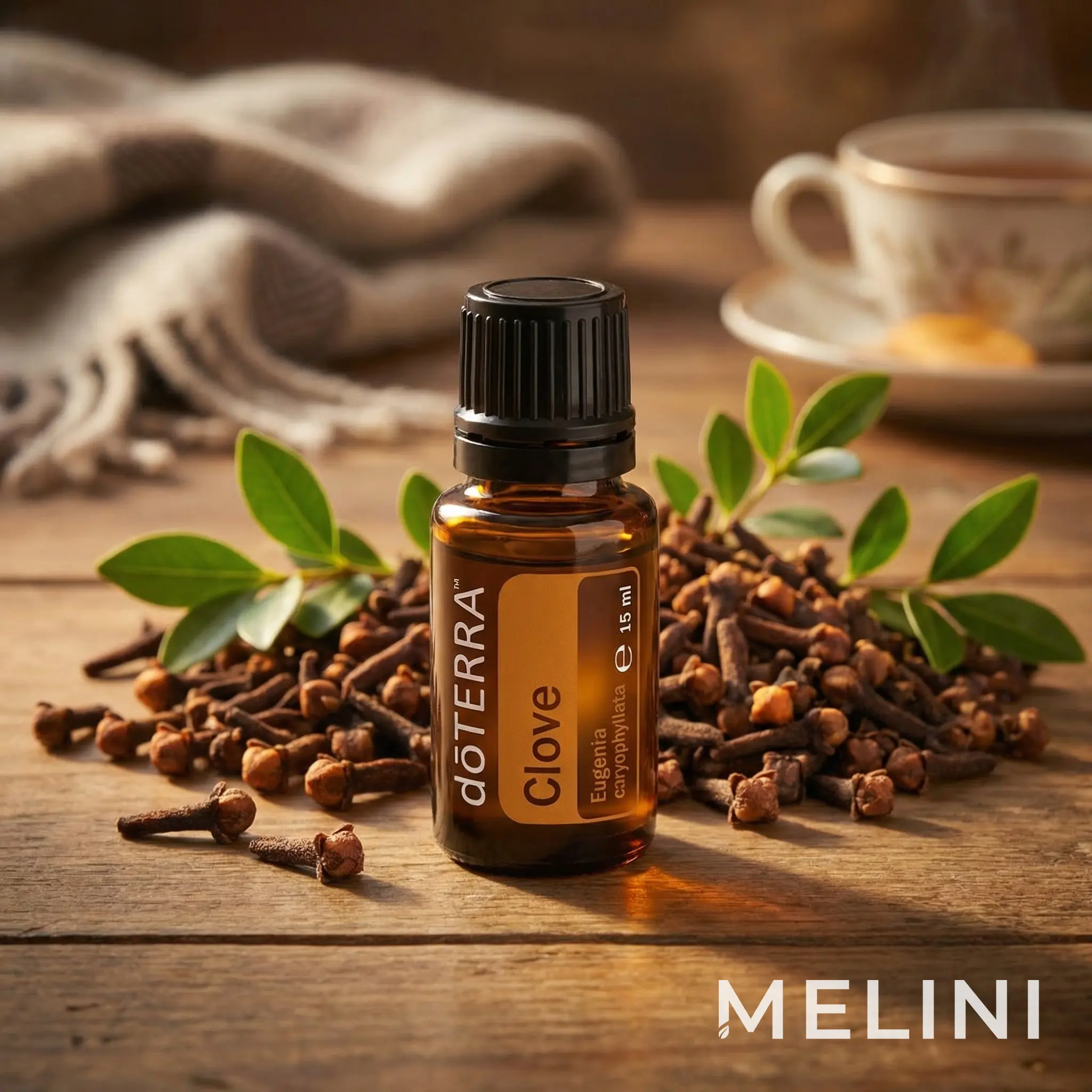 dōTERRA Clove Oil 15 ml — alternate view of the bottle and packaging