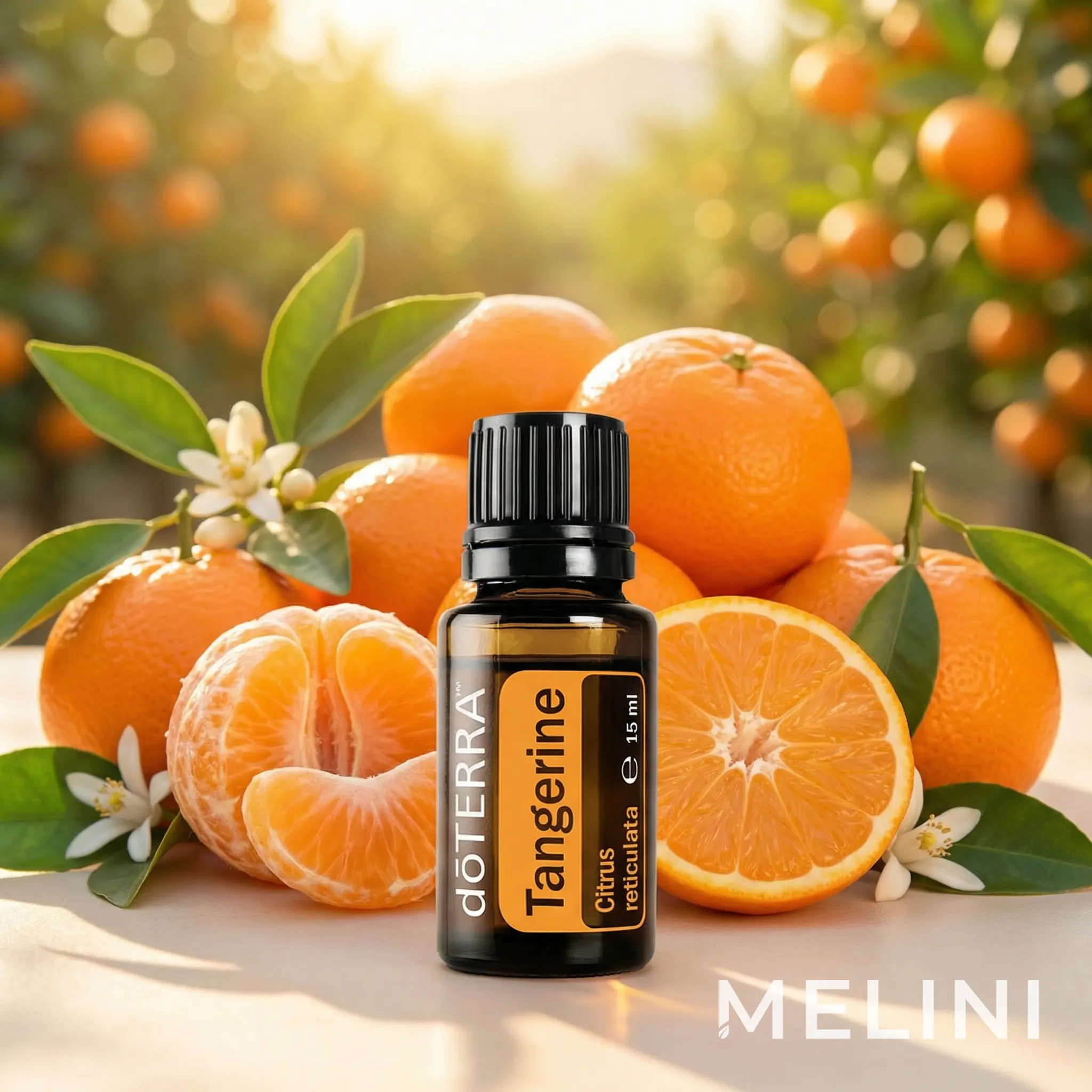 dōTERRA Tangerine 15ml — alternate view of the bottle and packaging