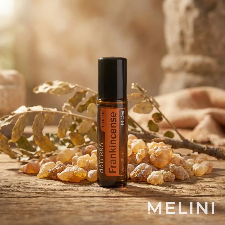 dōTERRA Frankincense Touch Oil — alternate view of the bottle and packaging