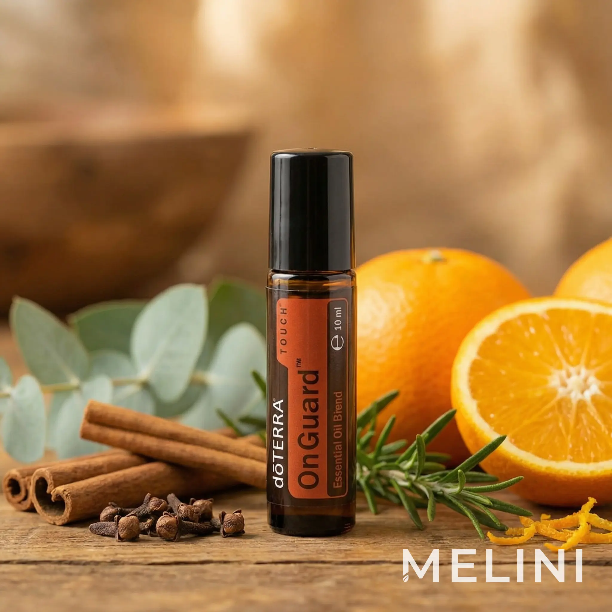 dōTERRA On Guard™ Touch Essential Oil 10ml — alternate view of the bottle and packaging