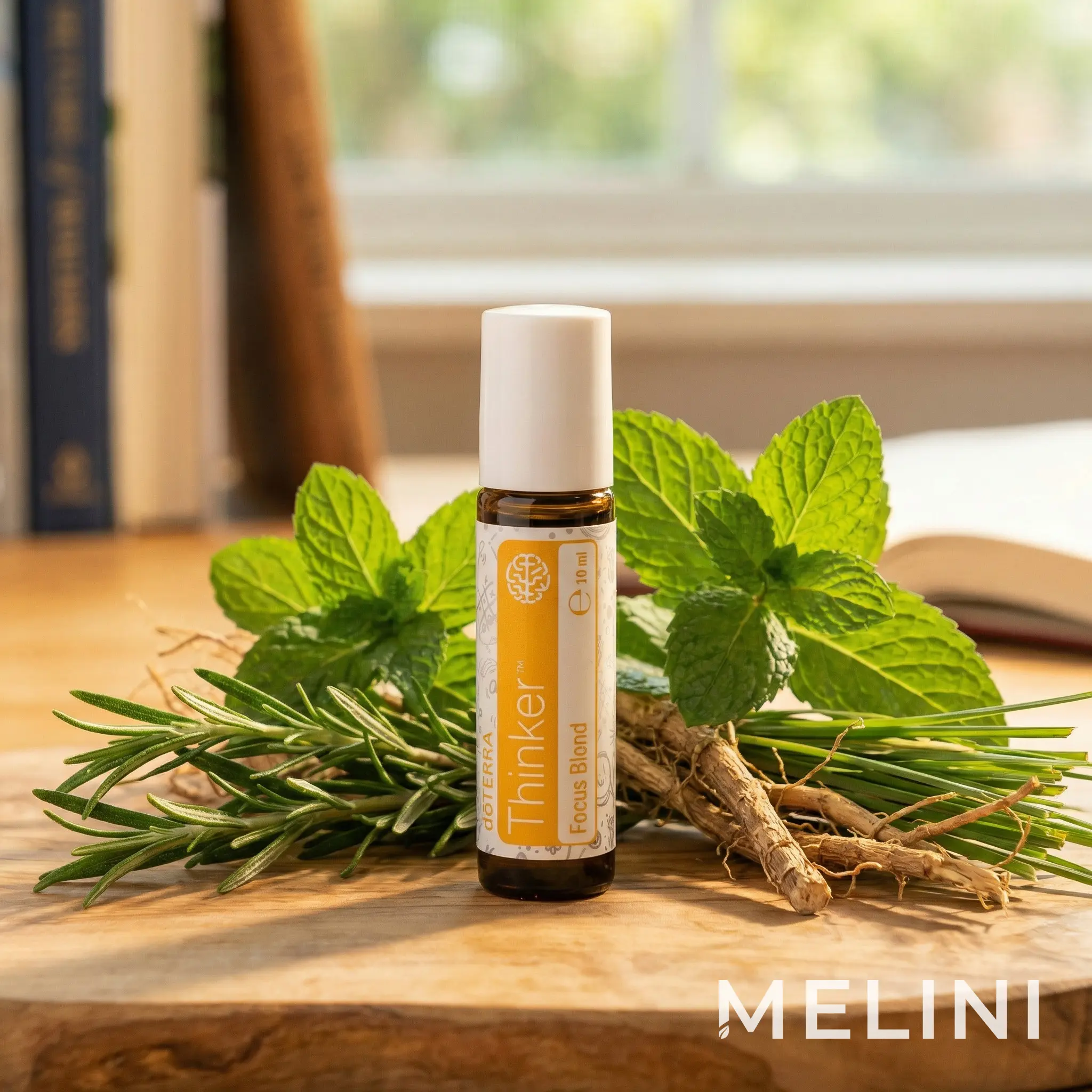 dōTERRA Thinker 10 ml — alternate view of the bottle and packaging