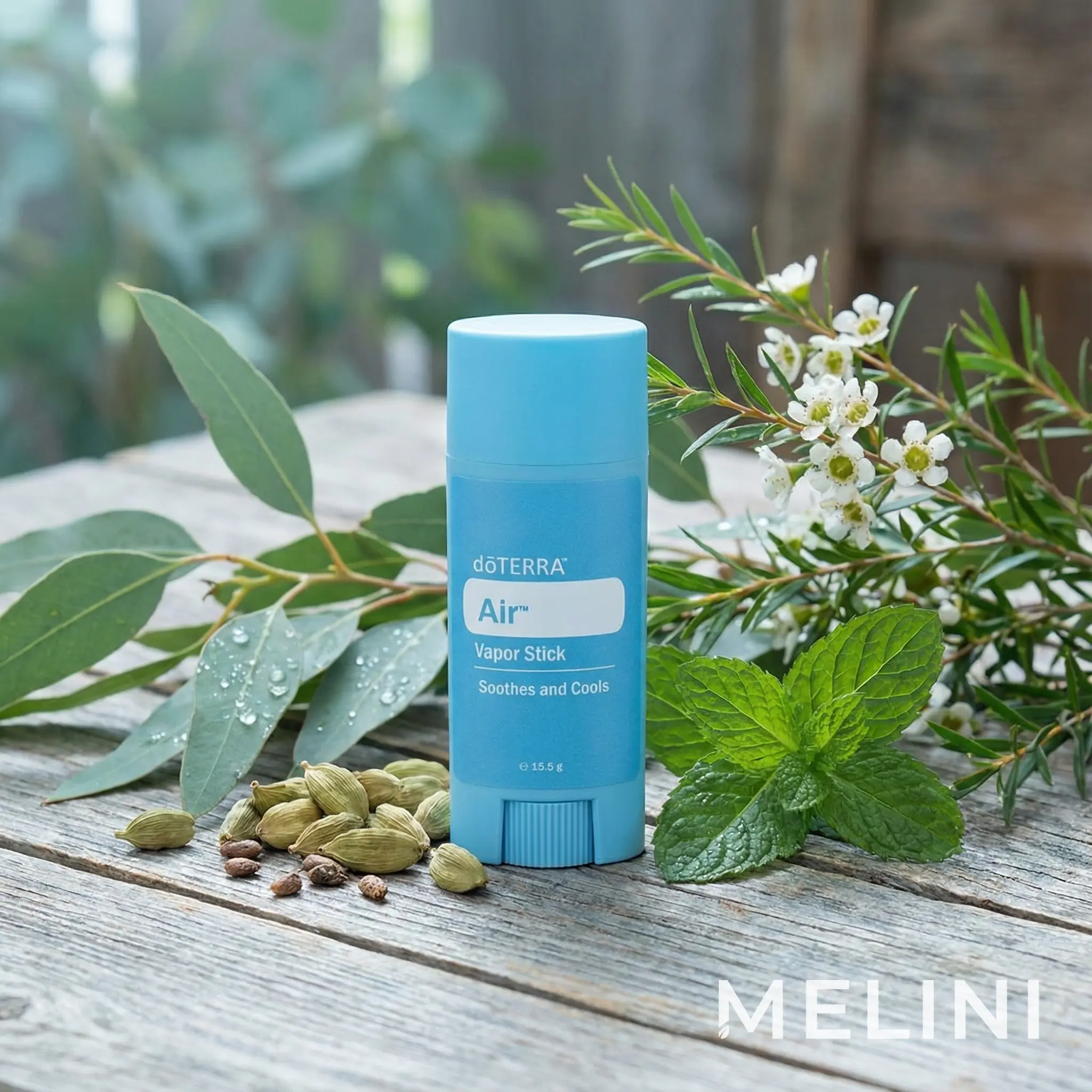 dōTERRA Breathe Respiratory Clearing Stick — alternate view of the bottle and packaging