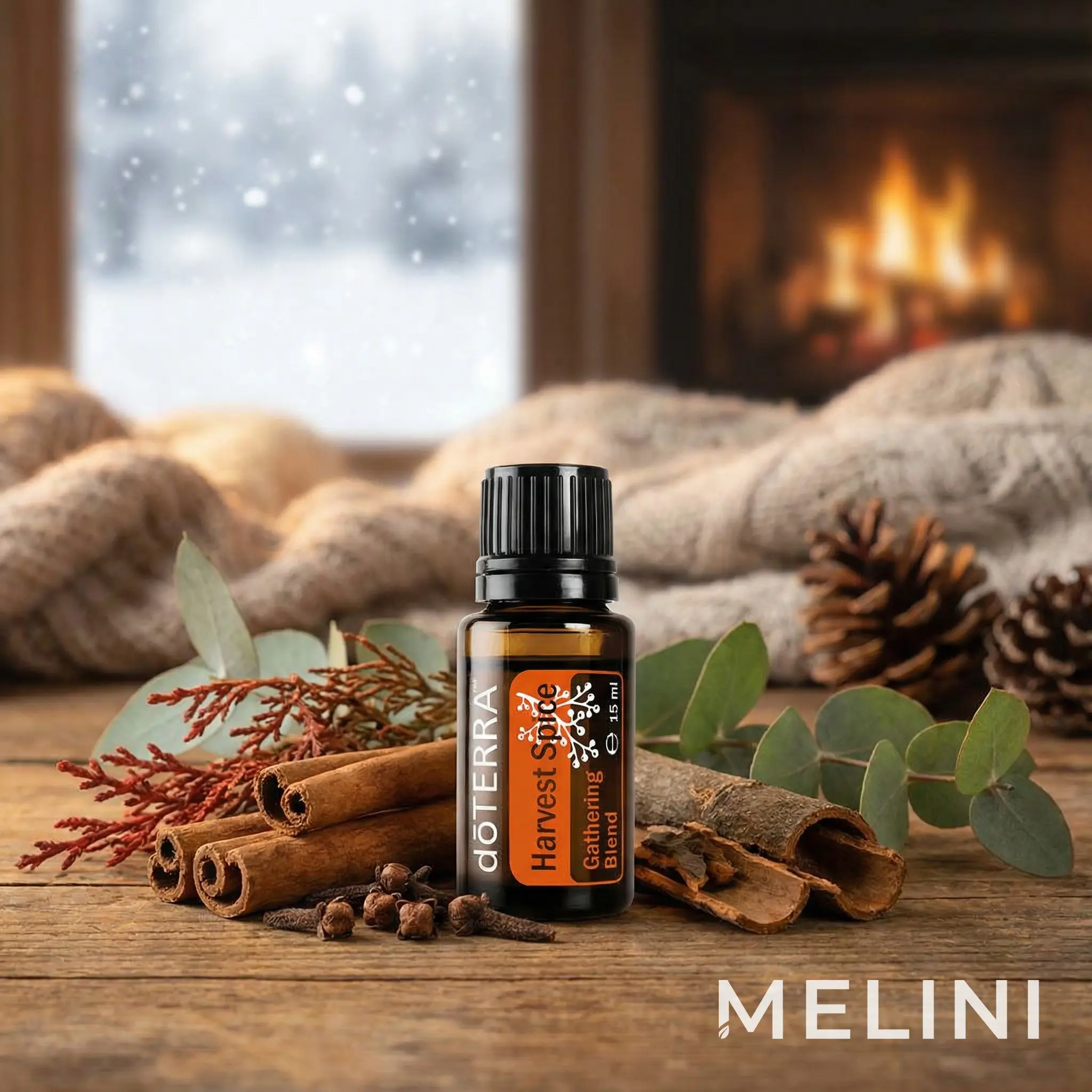 dōTERRA Harvest Spice — alternate view of the bottle and packaging