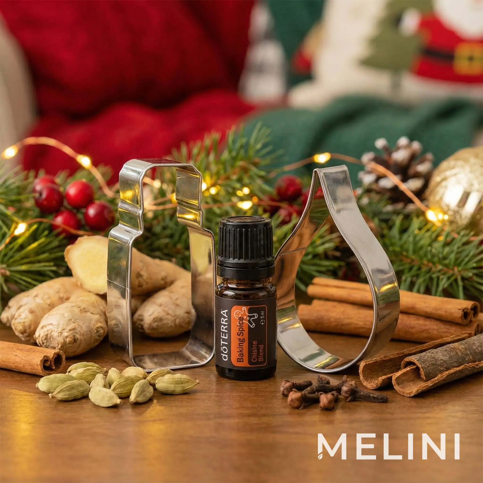 dōTERRA Cookie Cutters and Baking Spice Blend — alternate view of the bottle and packaging