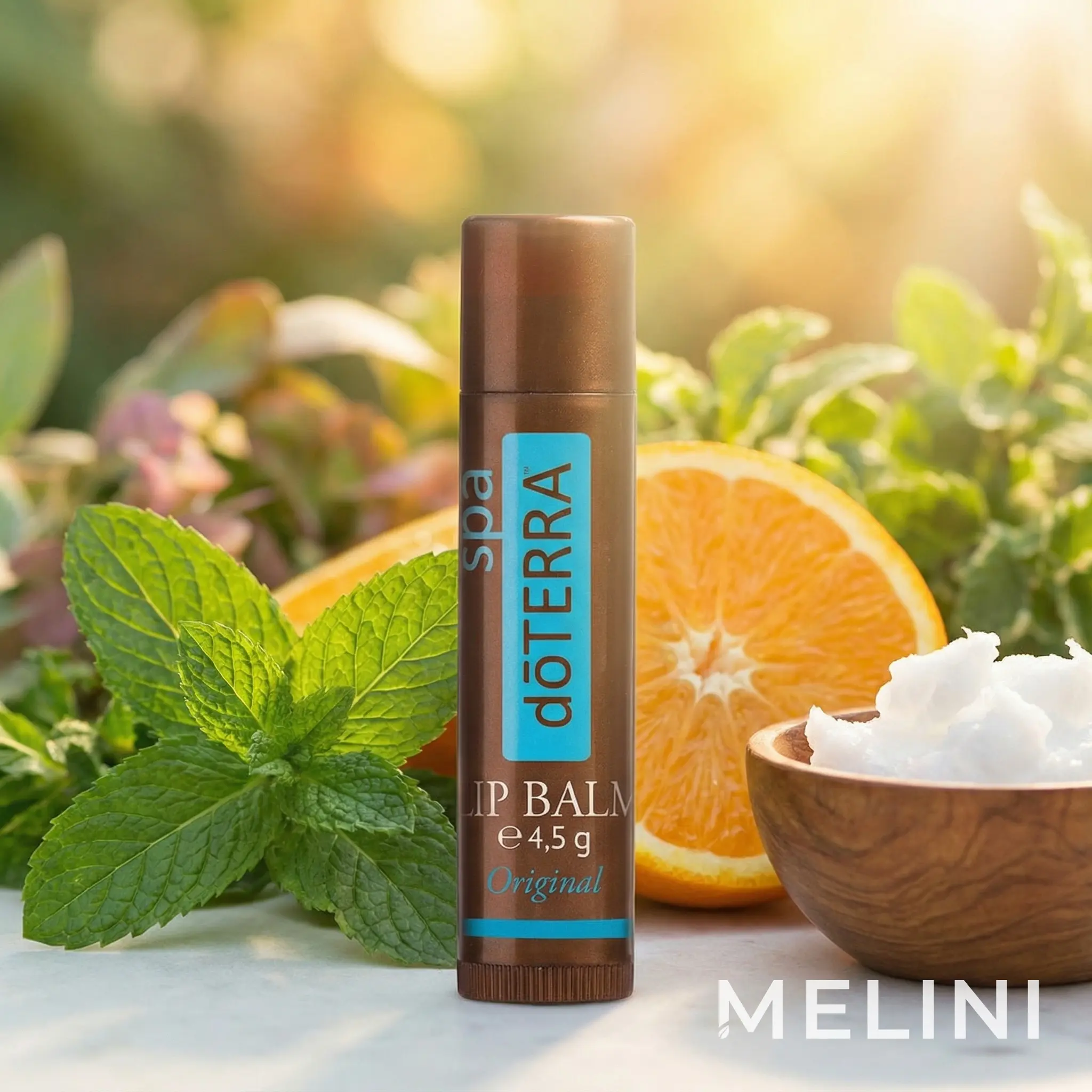 dōTERRA Lip Balm — alternate view of the bottle and packaging