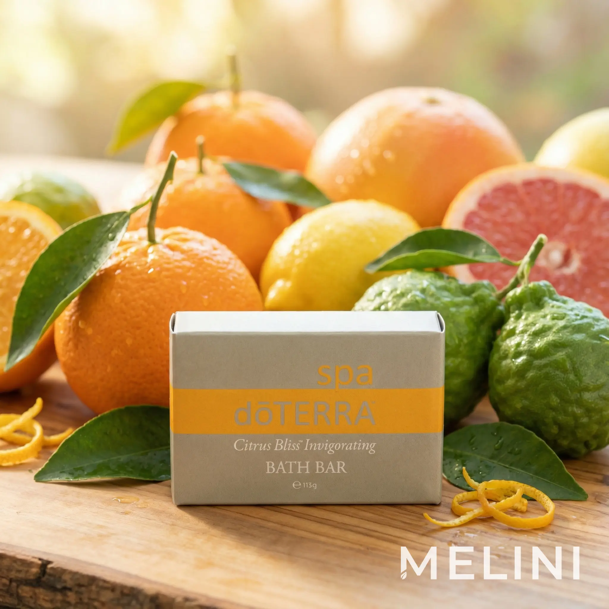 dōTERRA Citrus Bliss™ Uplifting Soap — alternate view of the bottle and packaging
