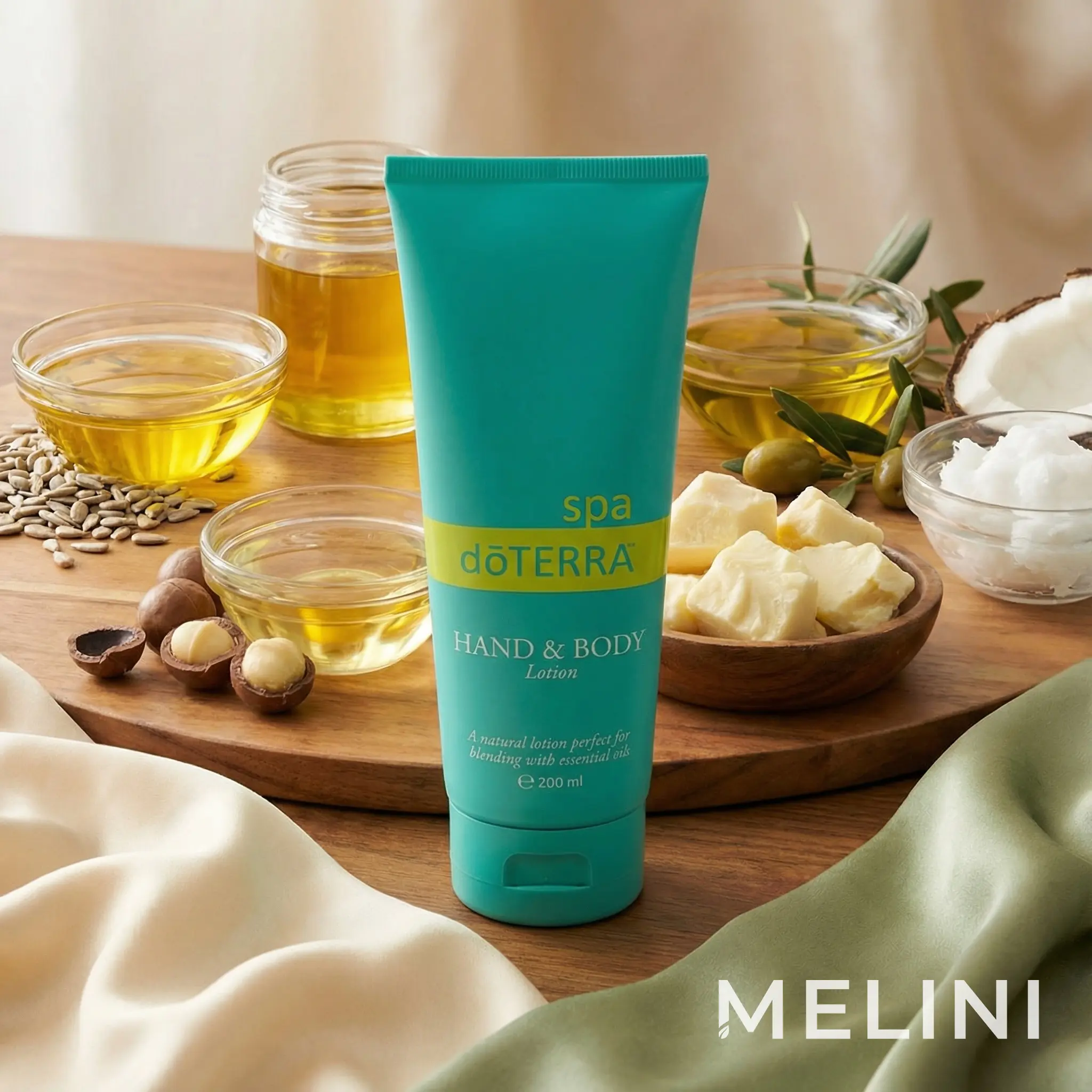dōTERRA Hand and Body Cream — alternate view of the bottle and packaging