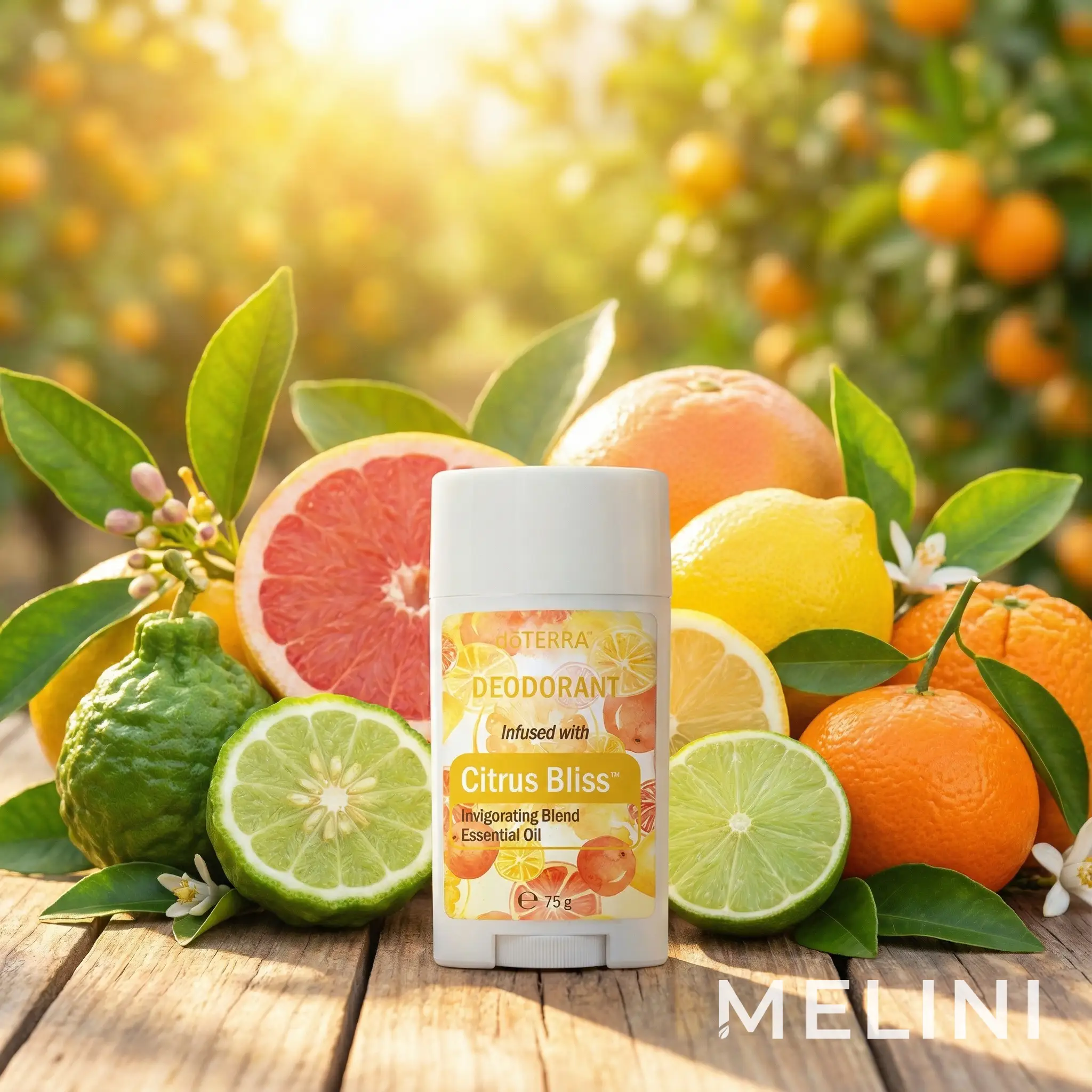 dōTERRA Citrus Bliss Deodorant — alternate view of the bottle and packaging