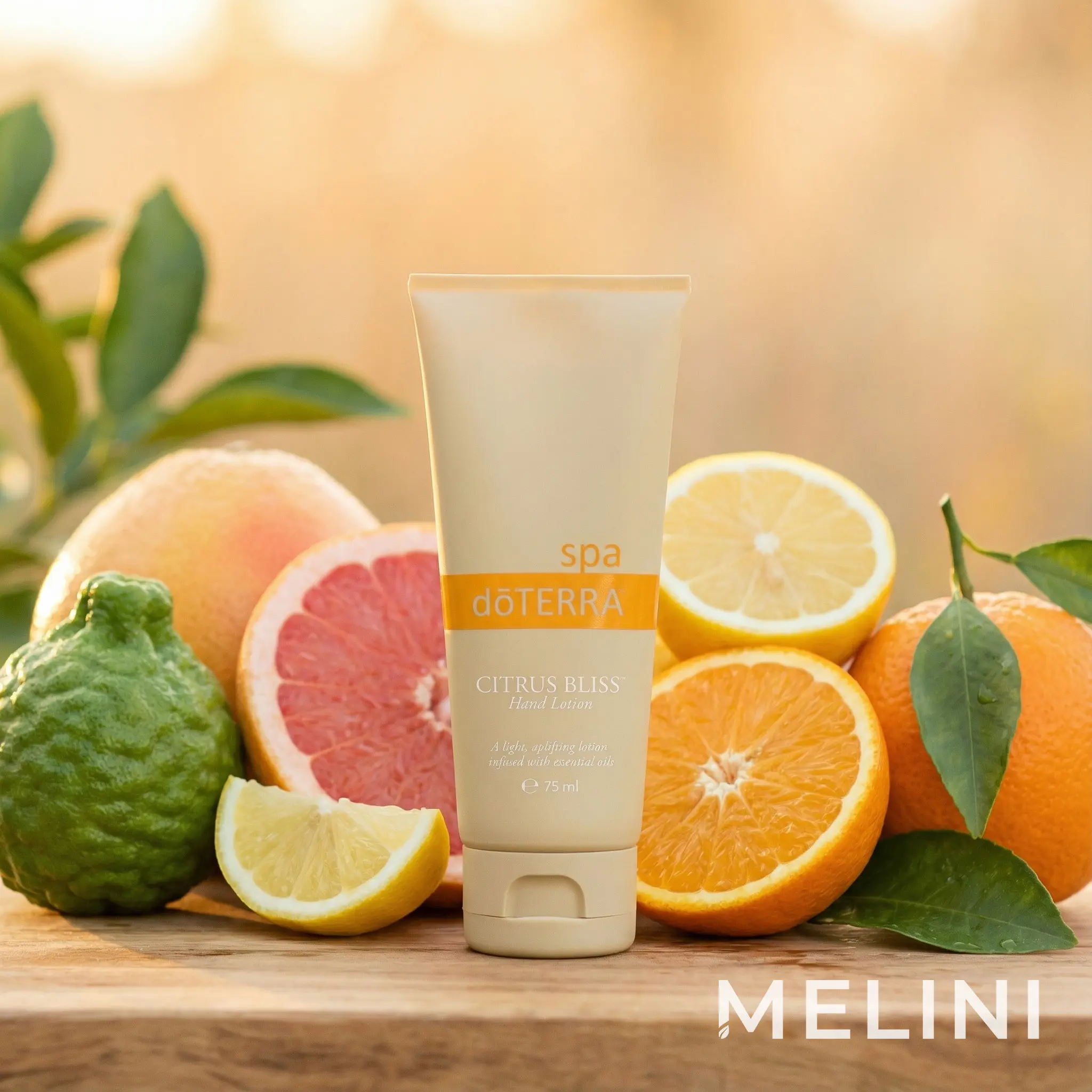 dōTERRA Citrus Bliss Hand Cream — alternate view of the bottle and packaging