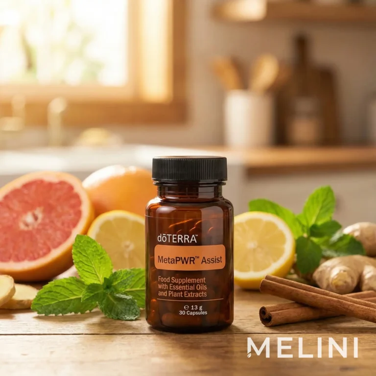 dōTERRA MetaPWR Assist — alternate view of the bottle and packaging