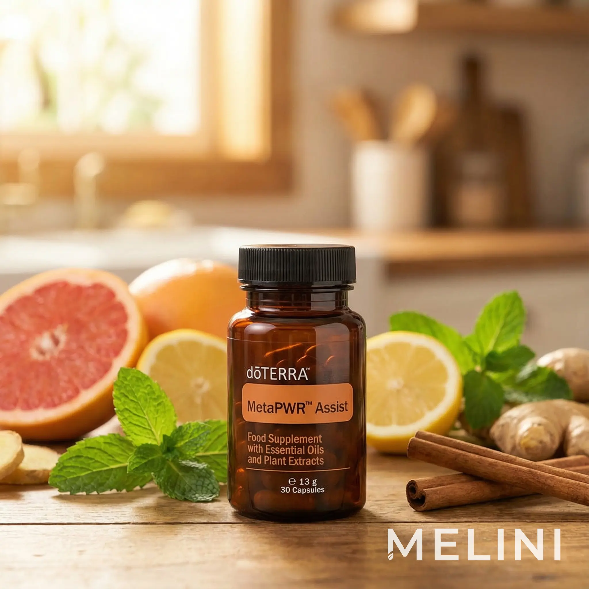 dōTERRA MetaPWR Assist — alternate view of the bottle and packaging
