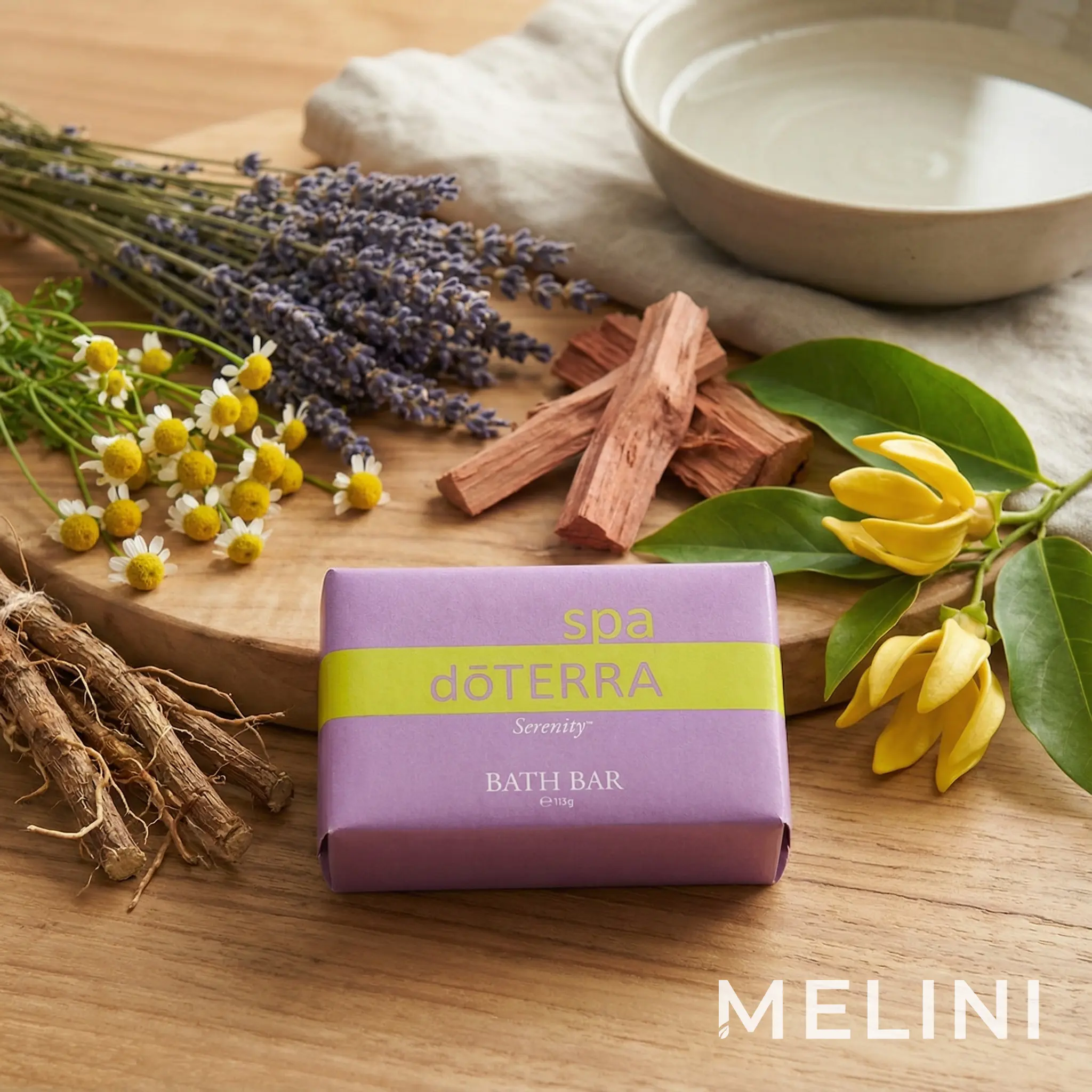dōTERRA Serenity Soap — alternate view of the bottle and packaging