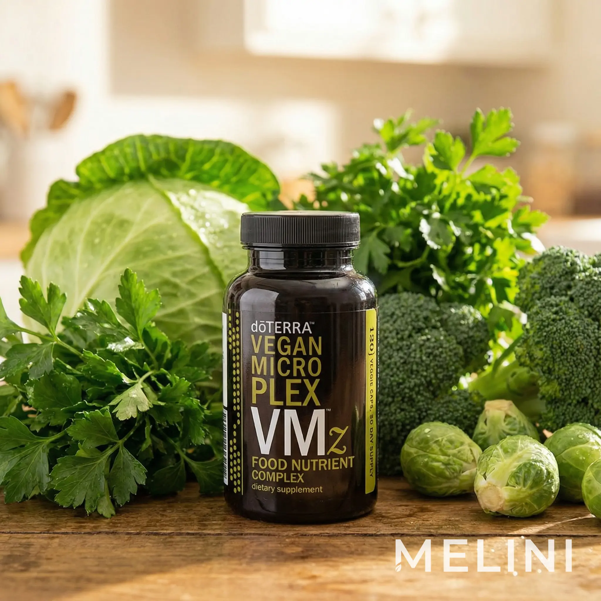 dōTERRA Vegan Microplex VMz — alternate view of the bottle and packaging