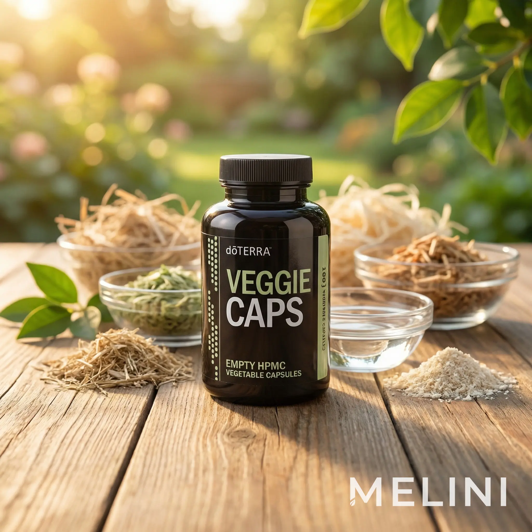 dōTERRA Vegetable Capsules — alternate view of the bottle and packaging
