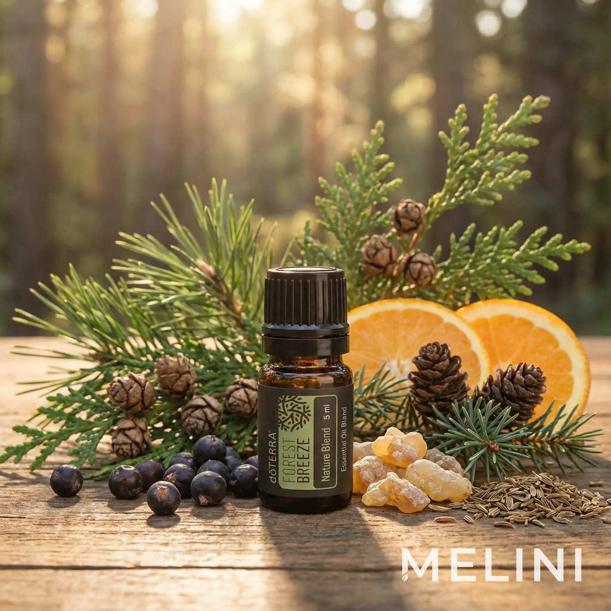 dōTERRA Forest Breeze 5 ml — alternate view of the bottle and packaging