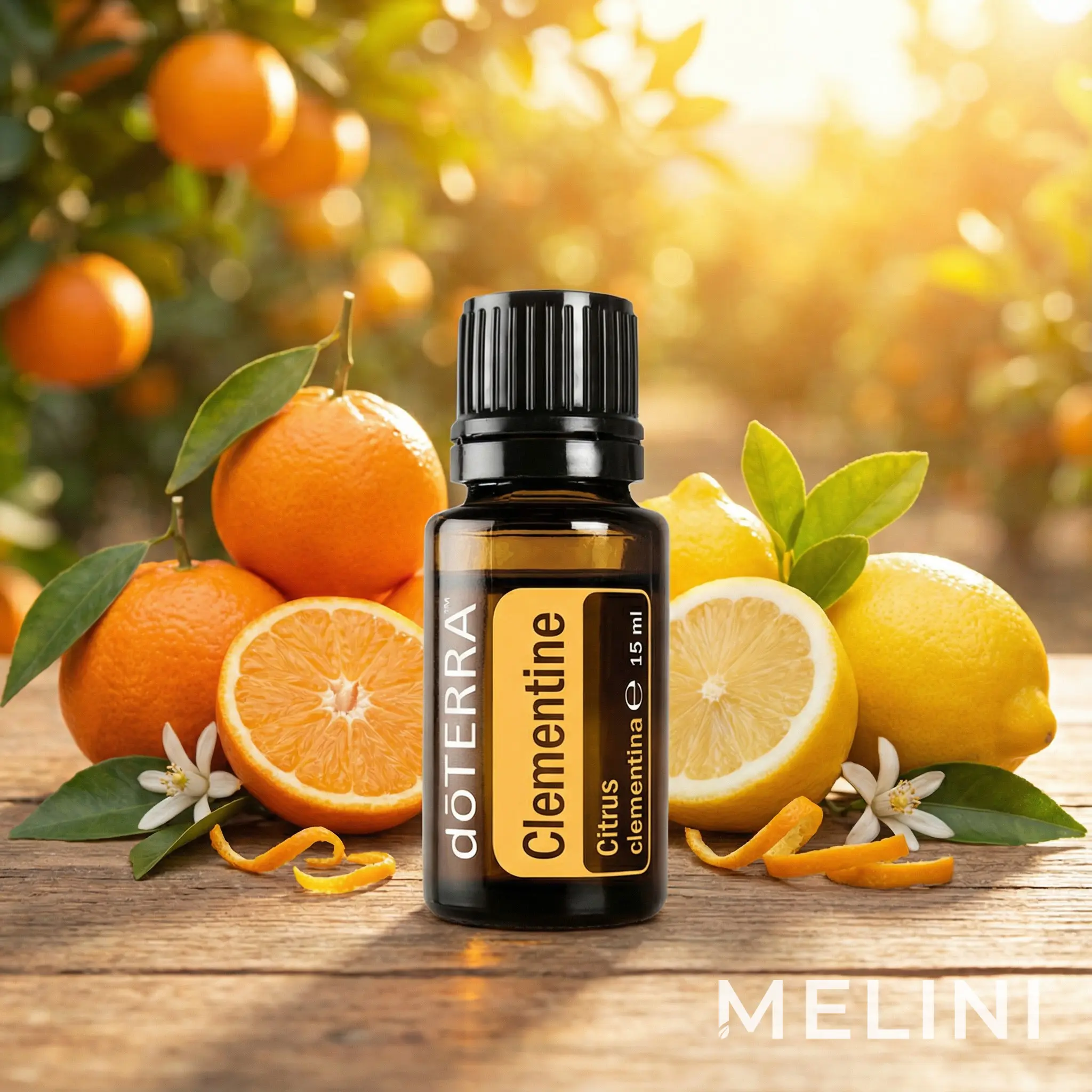 dōTERRA Clementine 5 ml — alternate view of the bottle and packaging