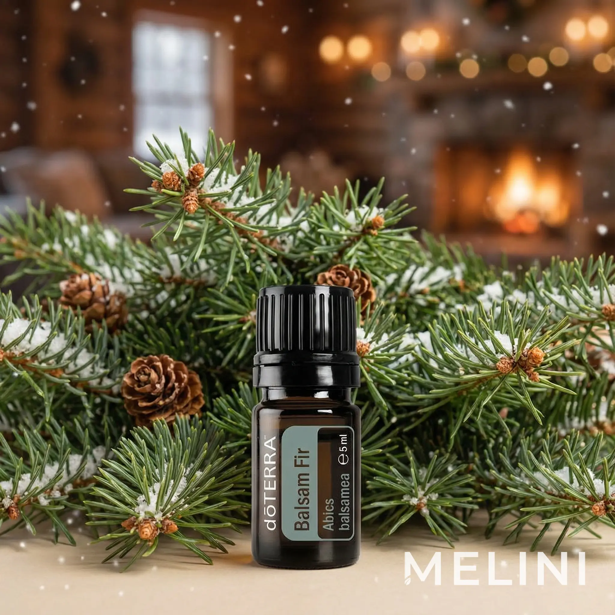 dōTERRA Balsam Fir 5 ml — alternate view of the bottle and packaging