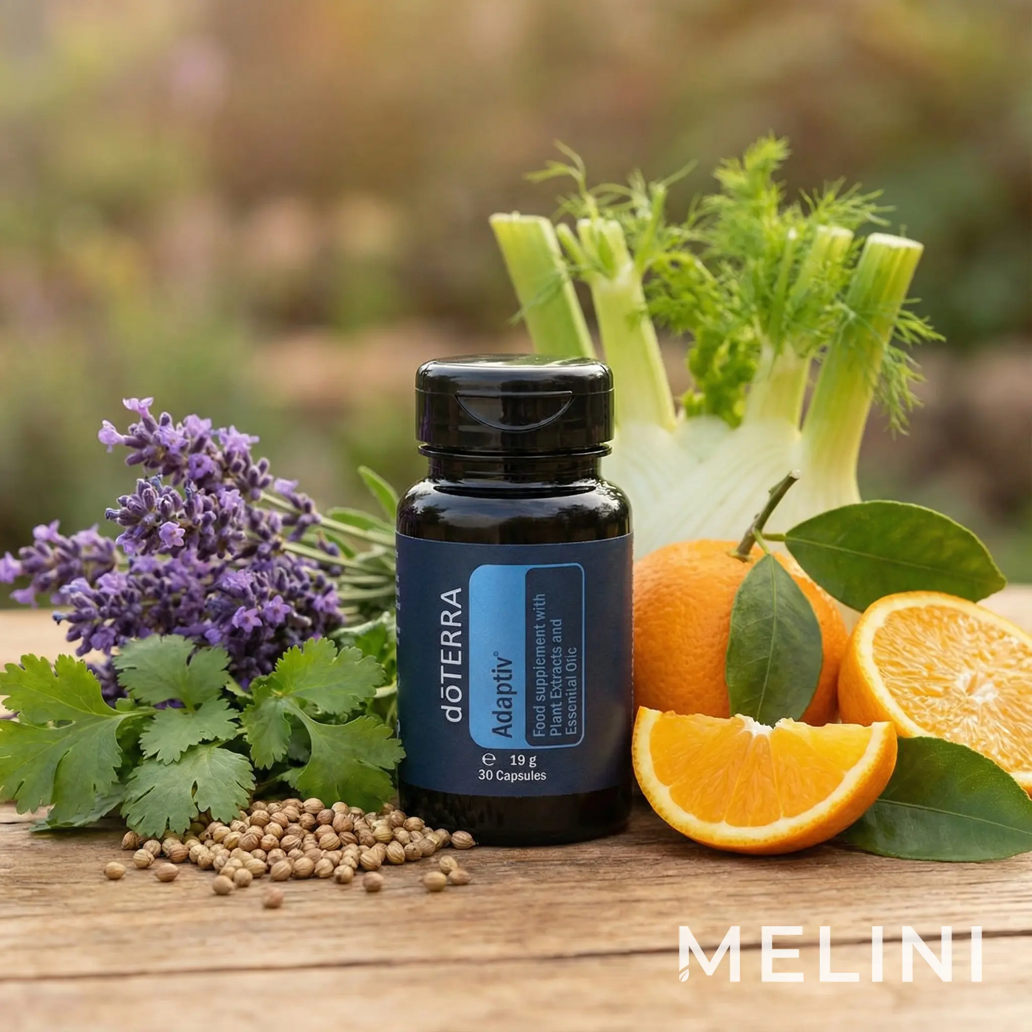 dōTERRA Adaptiv capsules — alternate view of the bottle and packaging