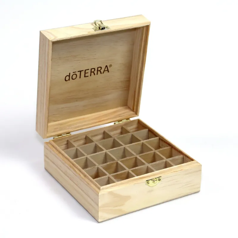 dōTERRA Logo Engraved Wooden Box — product photo