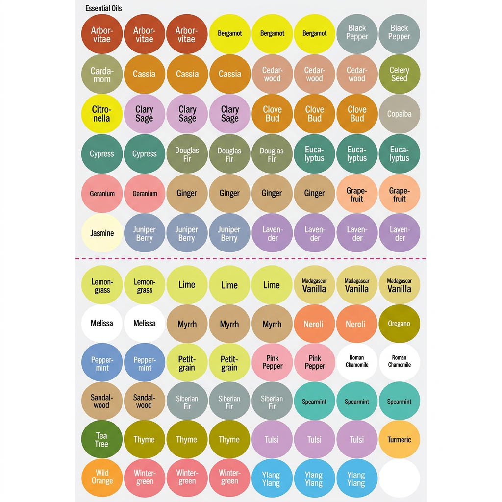 dōTERRA Single Essential Oil Cap Stickers — product photo
