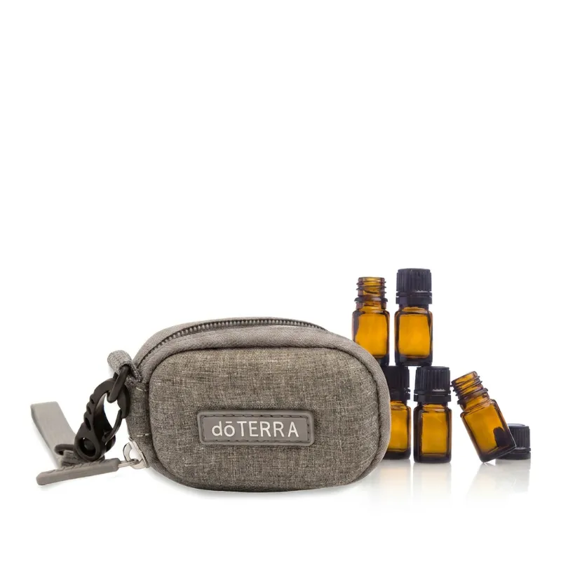 dōTERRA Keychain, 8-Vial (Grey) — product photo